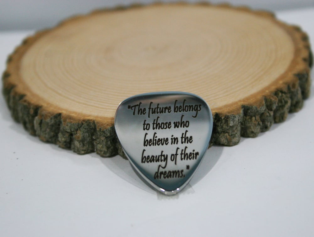 Image of Personalized Guitar Pick with Custom Message