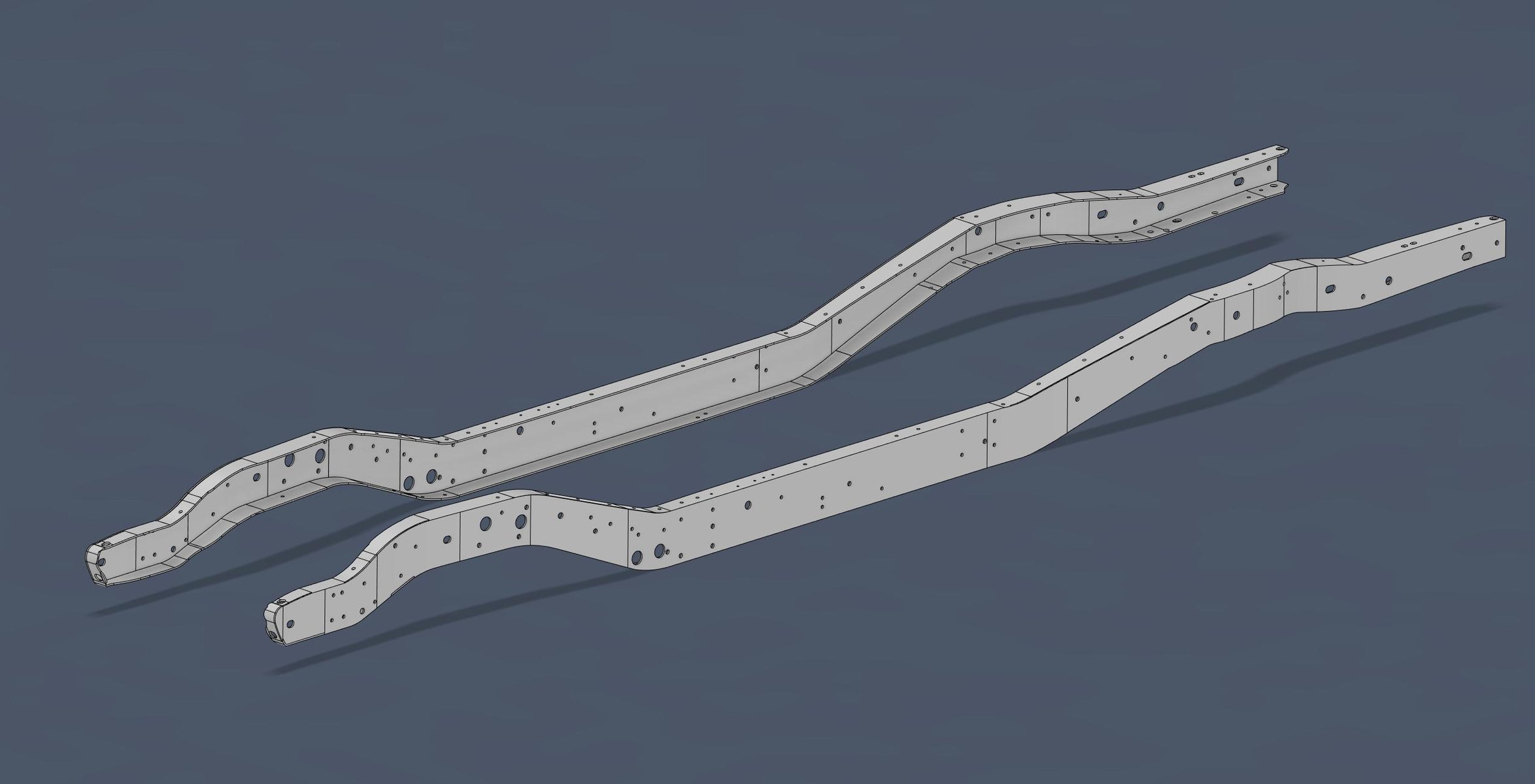 1967 C10 SWB Factory Frame 3D Model | Off_White Suspension