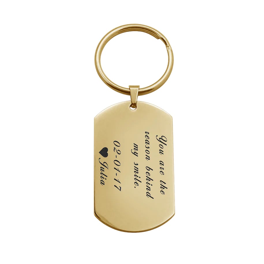 Image of Personalized Military Tag Keychain