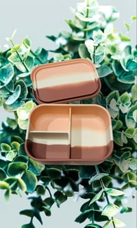 Image 1 of Silicone Bento 3 Lunchbox Autumn Splash