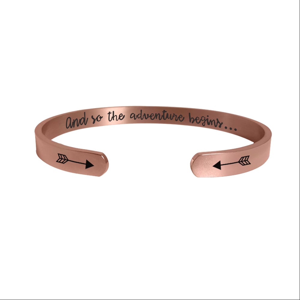 Image of And So the Adventure Begins Bracelet for Men & Women
