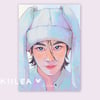 jeonghan bunny hat art print