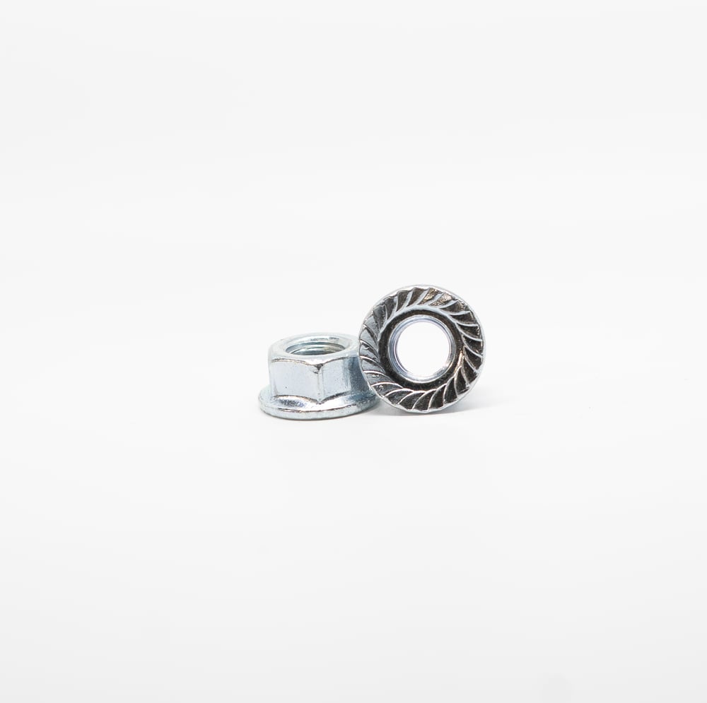 M8x1.25 Steel Flange Nuts