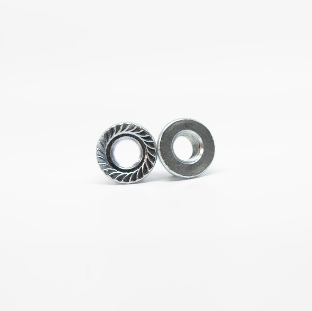 M8x1.25 Steel Flange Nuts