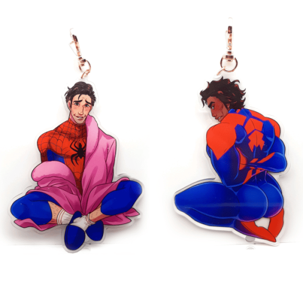 Spider-man Charms, Buttons, Stickers, and Fans