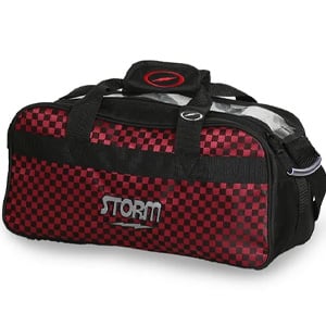 Image of Storm 2 Ball Tote Black/Checkered Red
