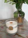 Bee Wax Stamp Wooden Wick Soy Candle 