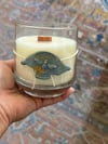 Bee Wax Stamp Wooden Wick Soy Candle 