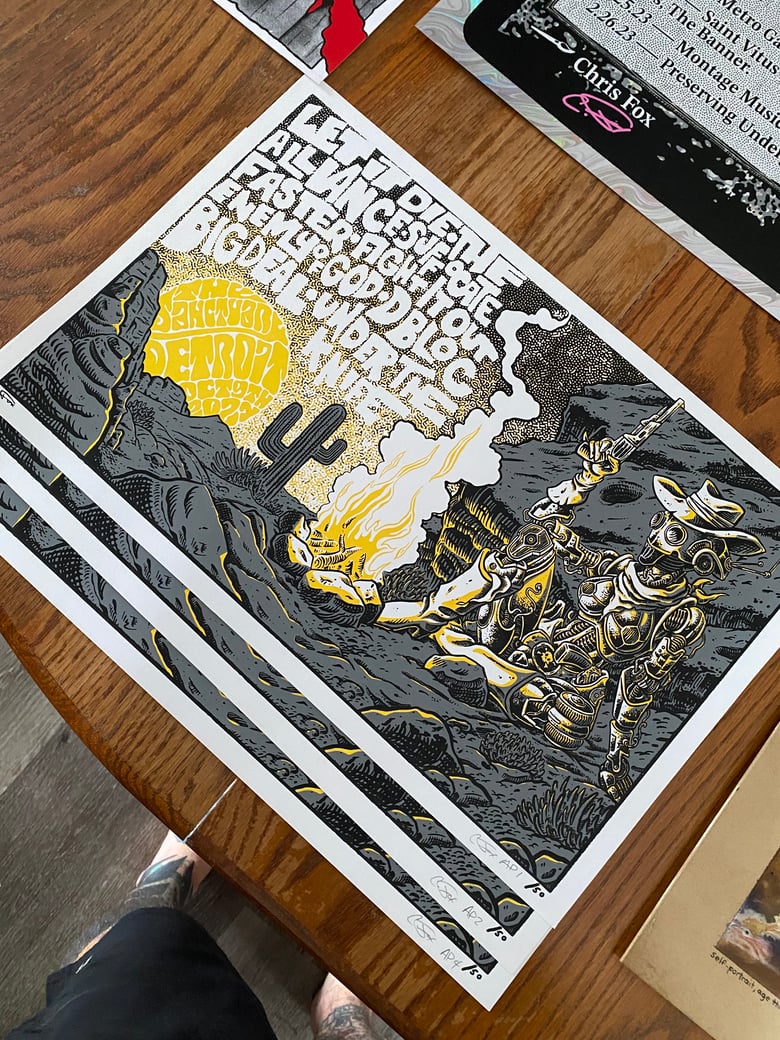 Image of LET IT DIE GIG POSTER (A.P. COPIES)