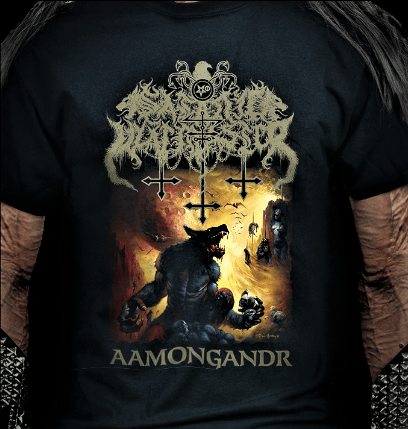 SATANIC WARMASTER AAMONGANDR S S T SHIRT Underground Force Productions