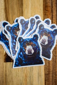 Image 3 of Black Bear & Bison Head Stickers