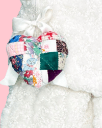 Image 1 of My Heart To Yours Ornament Quilted Bow 3