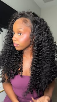 Image 3 of Burmese curly half wig