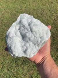 Image 14 of Green Cubic Fluorite With Druzy White Quartz Specimen #1949