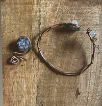 Image 7 of Venusian spiral bangle ring set 