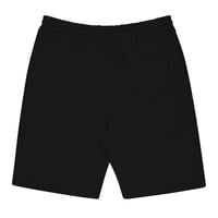 Image 2 of N8NOFACE Stacked Logo Embroidered Men's fleece shorts