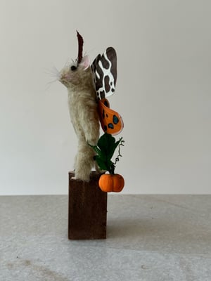 Image of Pumpkin Spice faux taxidermy mouse