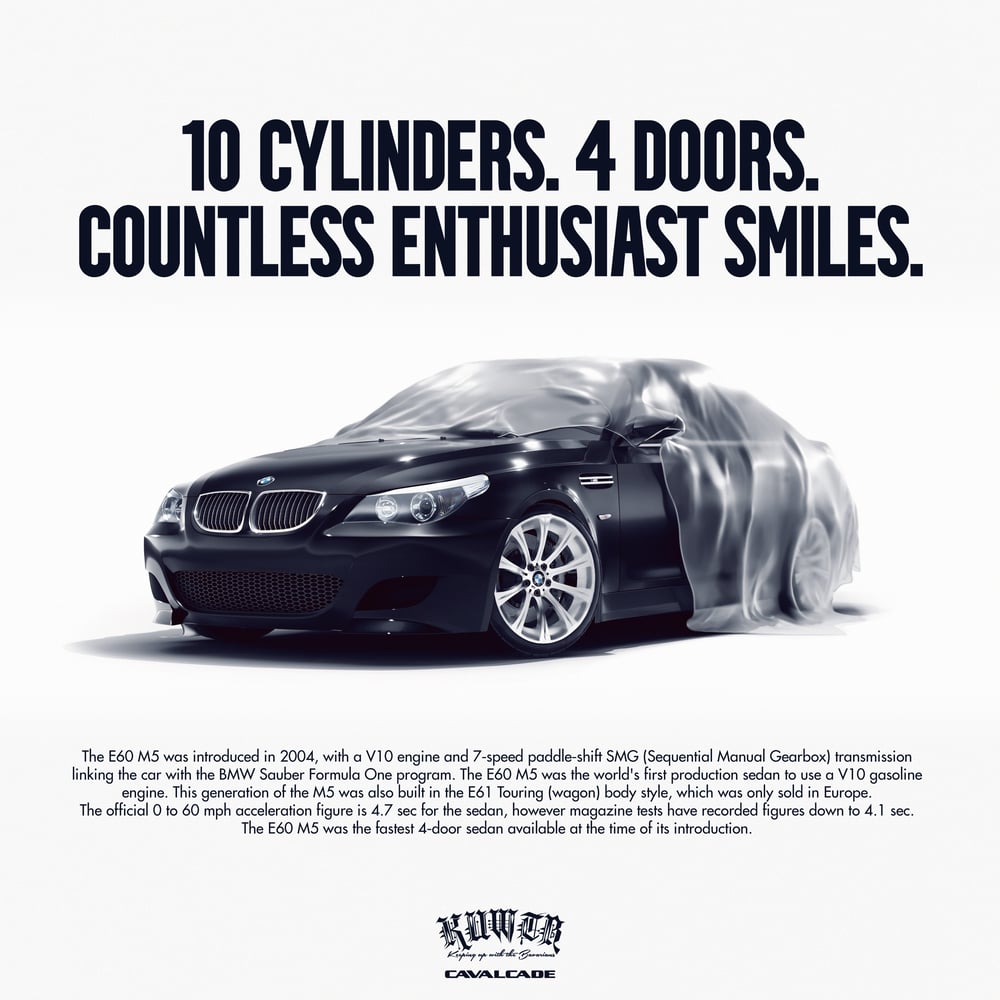 Image of E60 M5 Classic Advertisement Poster