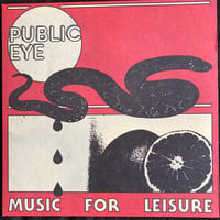 PUBLIC EYE - "Music For Leisure" LP