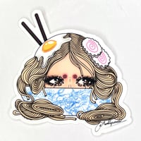 Ramen babe vinyl sticker