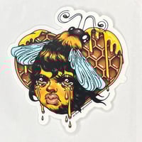 Bumble bee babe vinyl sticker