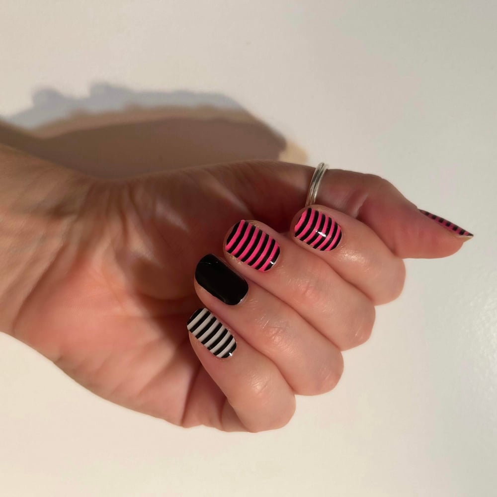 Black Midi Nail Polish Strip
