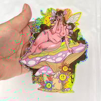 Image 2 of A happy day jumbo glitter sticker