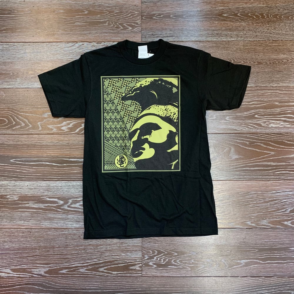 Image of Kam Rising Black Green Men's T-shirt