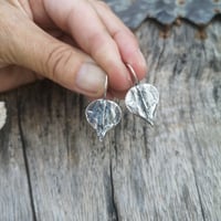 Image 1 of Silver Leaf Earrings