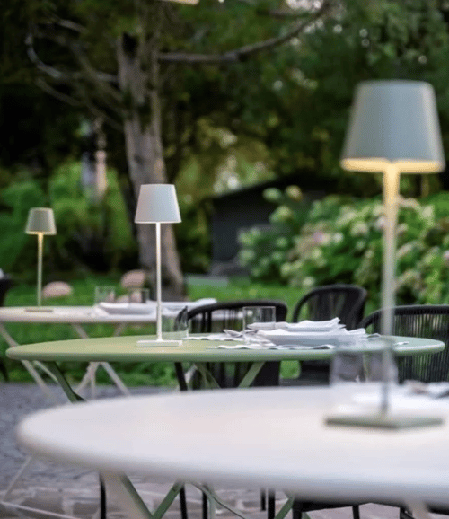 Image of White Cordless Indoor/Outdoor Lamp
