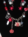 RED KITTY RHINESTONE SET 