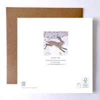 Image 2 of WINTER HARE GREETING CARD