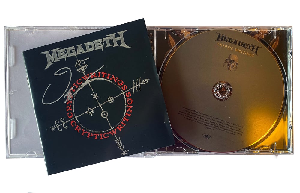 Image of MEGADETH - Cryptic Writings - AUTOGRAPHED CD