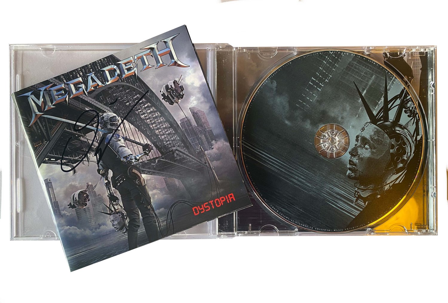Image of MEGADETH - Dystopia - AUTOGRAPHED CD
