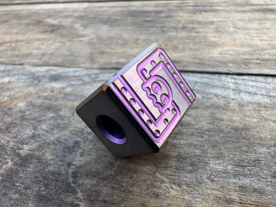 Image of Purple and Bronze Titanium PacMan