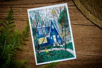 Image 1 of Blue House Greeting Card