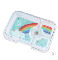 Image 2 of Yumbox Tapas Bento Box 4 Compartments Seville Purple Rainbow Tray