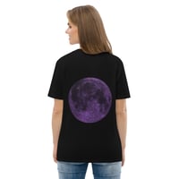 Image 1 of Purple Moon Unisex Organic Cotton T-shirt