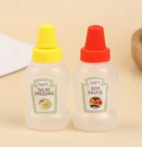 Mini 25ml Soy Sauce / Salad Dressing bottles - 2pcs/set