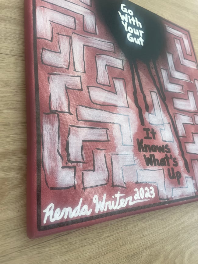 Go with your gut. It know whatβs up. /// 12β x 12β Original