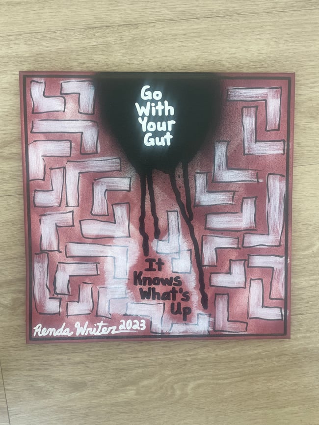 Go with your gut. It know whatβs up. /// 12β x 12β Original