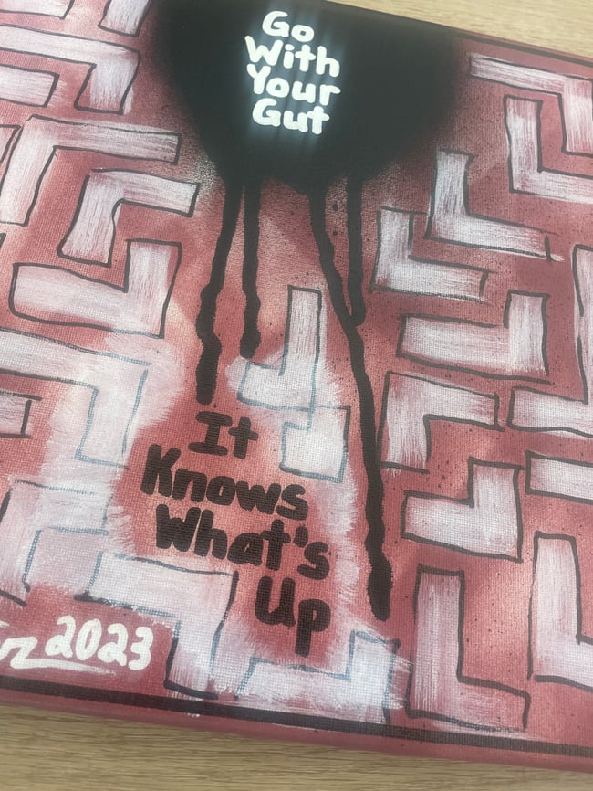 Go with your gut. It know whatβs up. /// 12β x 12β Original