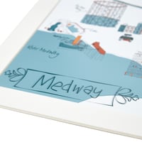 Image 3 of Medway Map print