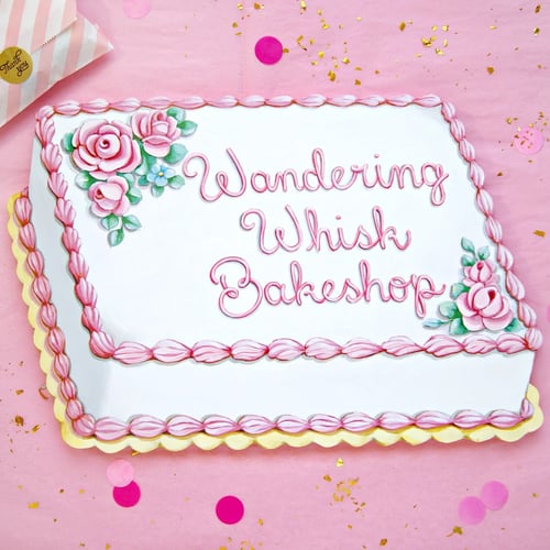 Image of Customizable sheet cake plaque (Your own words)