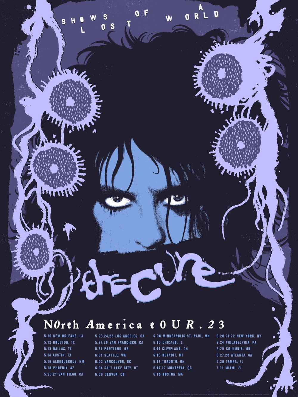 The Cure – North American Tour Poster –Dusk/ Melrose