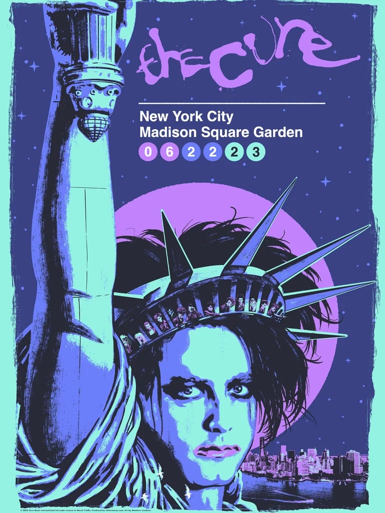 The Cure – NYC Event Poster June 22 – Colorway 2