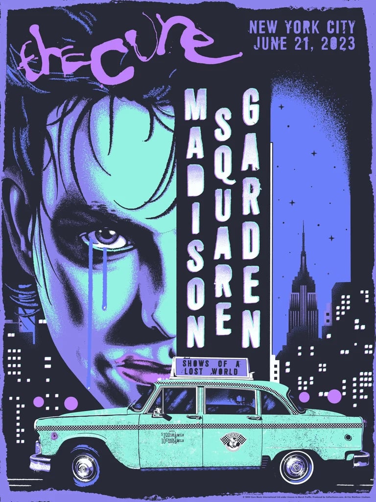 The Cure – NYC Event Poster June 21 – Colorway 2