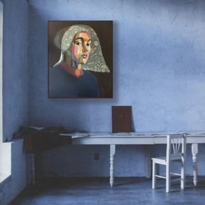 Image of 'After the Coffee,' Large Painting by Poppy Ellis