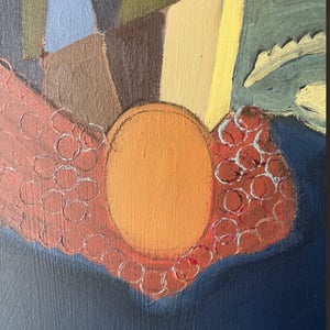 Image of 'After the Coffee,' Large Painting by Poppy Ellis