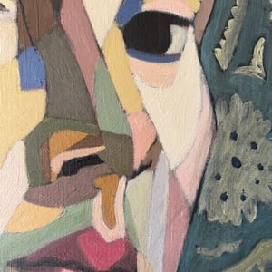 Image of 'After the Coffee,' Large Painting by Poppy Ellis